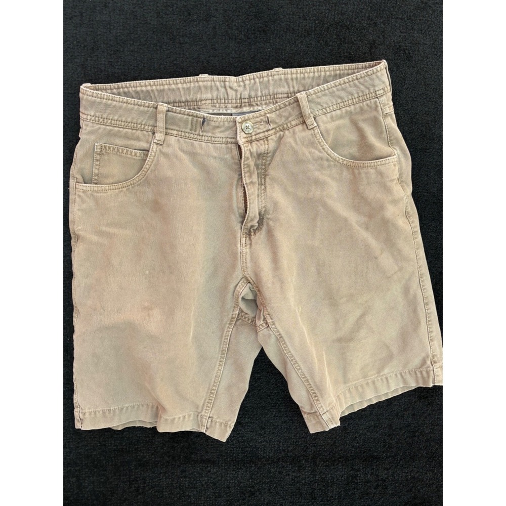 Gramicci Mens Canvas Climbing Shorts Khaki Tan Size 34 Outdoor Hiking G-Shorts